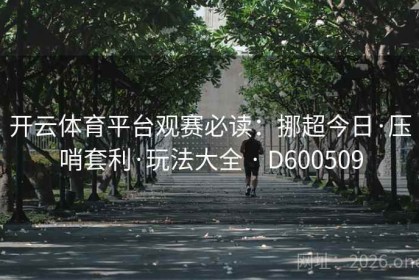 开云体育平台观赛必读：挪超今日·压哨套利·玩法大全 · D600509