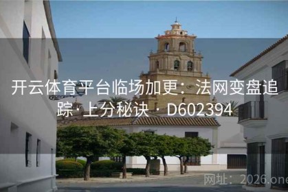 开云体育平台临场加更：法网变盘追踪·上分秘诀 · D602394