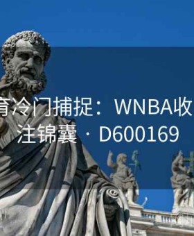 好博体育冷门捕捉：WNBA收官战·押注锦囊 · D600169