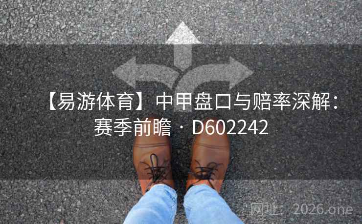 【易游体育】中甲盘口与赔率深解：赛季前瞻 · D602242